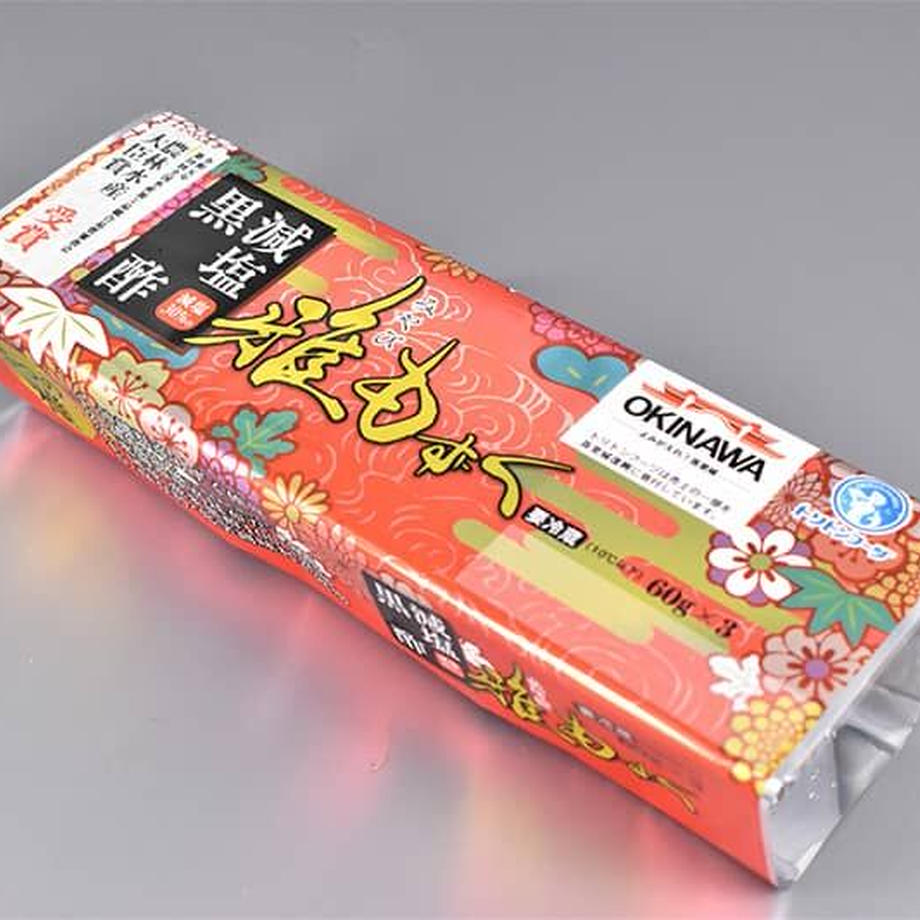 減塩雅もずく(黒酢) 60g×3p×10入
